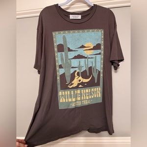 Free People Willie Nelson tee dress